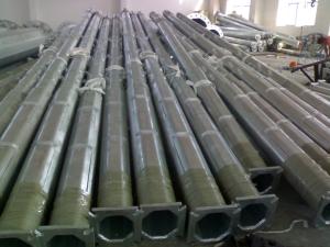 China Hot Dip Galvanized Street LED Lamp Pole Height 10m wholesale