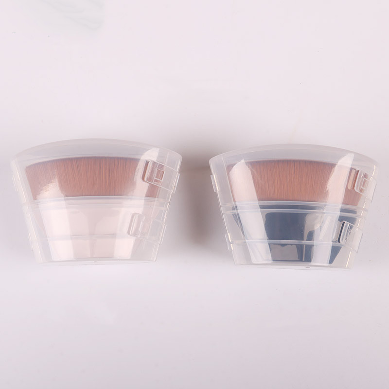 Plastic PU New Material Face Powder Brush , Face Highlighter Brush Elegant Shape