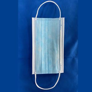 China Three Layers Disposable Face Mask With Aluminum / Plastic Nose Bar wholesale