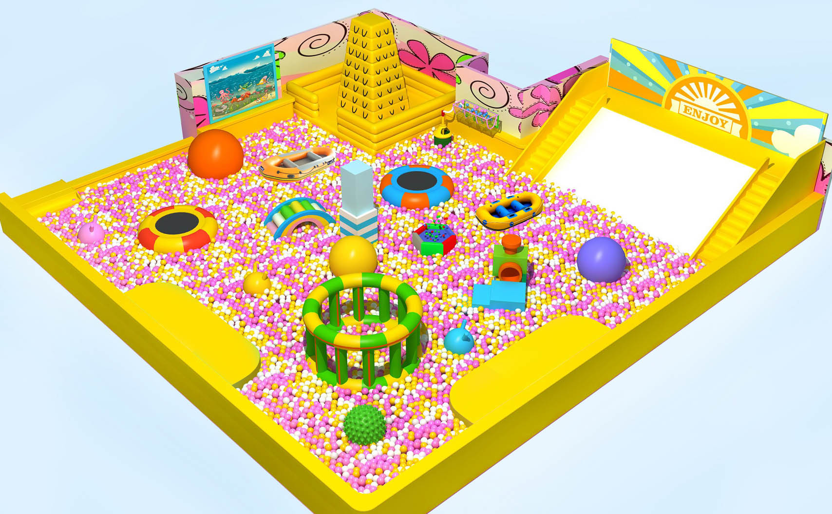 high profit children play area million ball pool indoor ball pit for toddlers