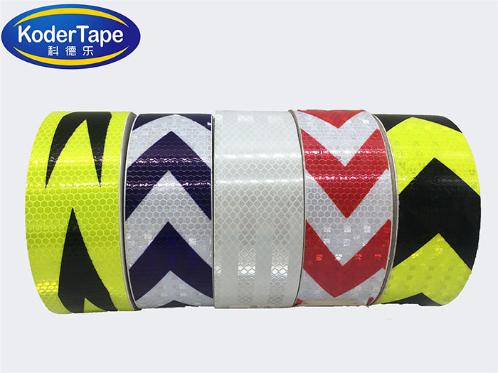 Wide High Strength PET Flame Retardant Automotive RED Color Reflective Tape