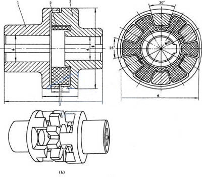 rubber spider flexible coupling for hydraulic water pump