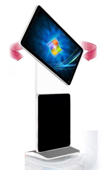 49 Inch 50 Inch Floor Based Rotating LCD Display Screen Signage 350cd