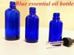 30ml 50ml 60ml Empty Round Small Cosmetic Bottle Blue clear Essential Oil Glass