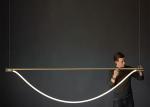 Manufacturer modern interior design pendant lighting rope gold metal hanging