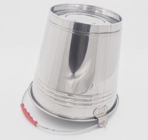 China 10L Party supplier champagne wine beer stainless steel ice bucket silver metal planter pail with handle wholesale