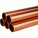 C11000 ASTM Copper Pipe , Air Conditioner Copper Pipe 0.2mm 0.5mm Thickness