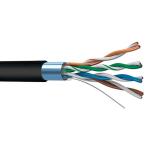 24AWG CAT5E FTP Outdoor PE Cable 100% Copper Solid Pass Fluke