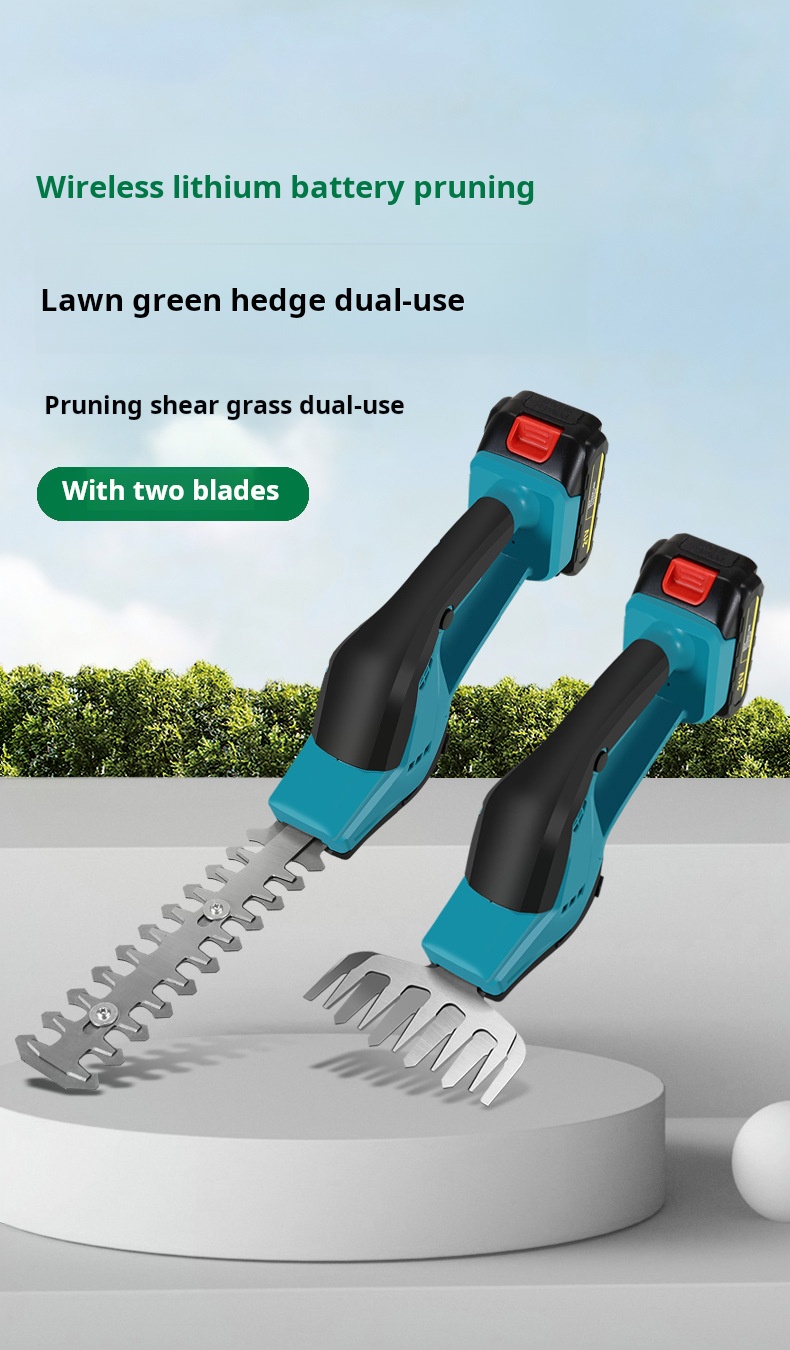 500W Electric Wireless Lithium Battery Lawn Mower For Trim Lawn Hedges