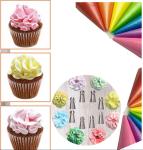LFGB Stainless Steel Piping Tips Frosting Icing Piping Nozzles Set Flower Cake