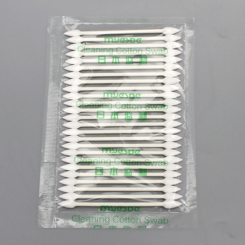 Customization Electronic Lint Free Buds Paper Handle Cleanroom Pointed Cotton Long Cleaning Swab
