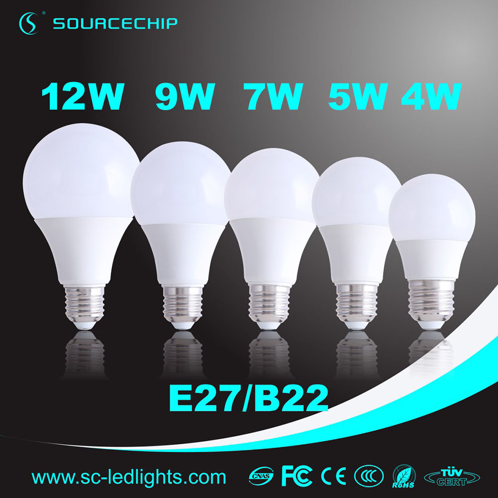 Dimmable 2700K led bulb 5w China e27 led bulb lamp