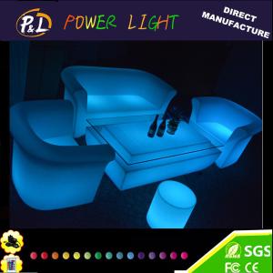 China Modern LED Glow Leisure Patio Home Villa Furniture LED Bar Armchair wholesale