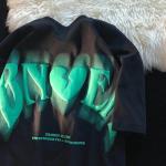 220 gsm 100% Cotton Soft Unisex T-shirts Streetwear Round Neck 3D Puff Print T