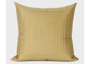 China Customized Geometric Cushion Covers Light Gold Throw Pillows For Outdoor Seat wholesale
