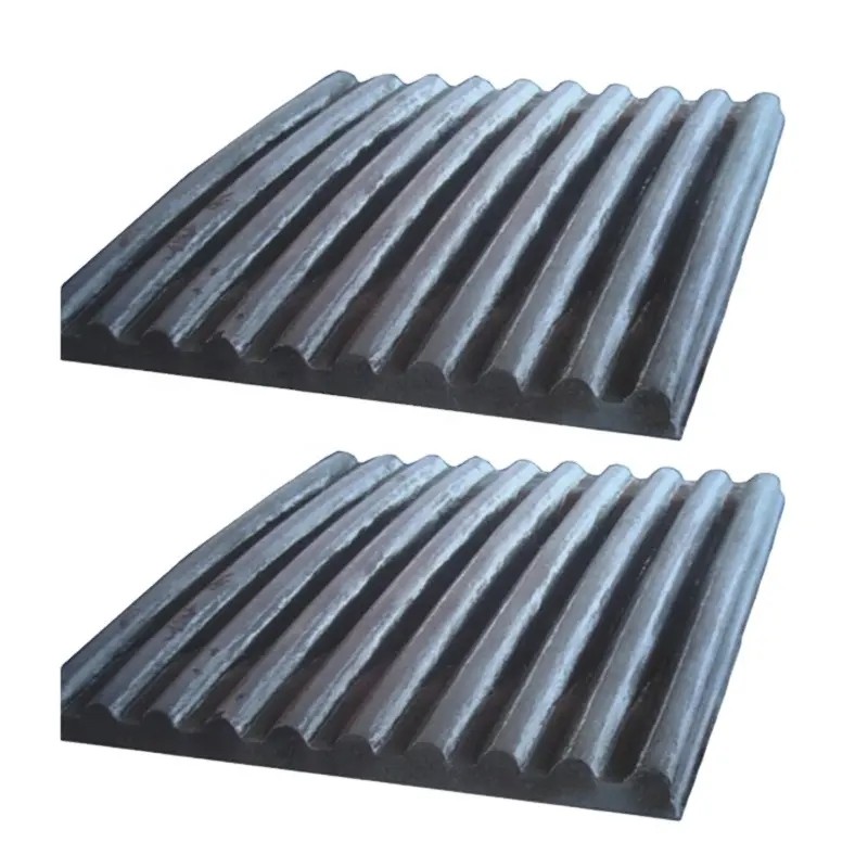 High Manganese Steel Crusher Spare Parts Jaw Plate For Longer Lifespan