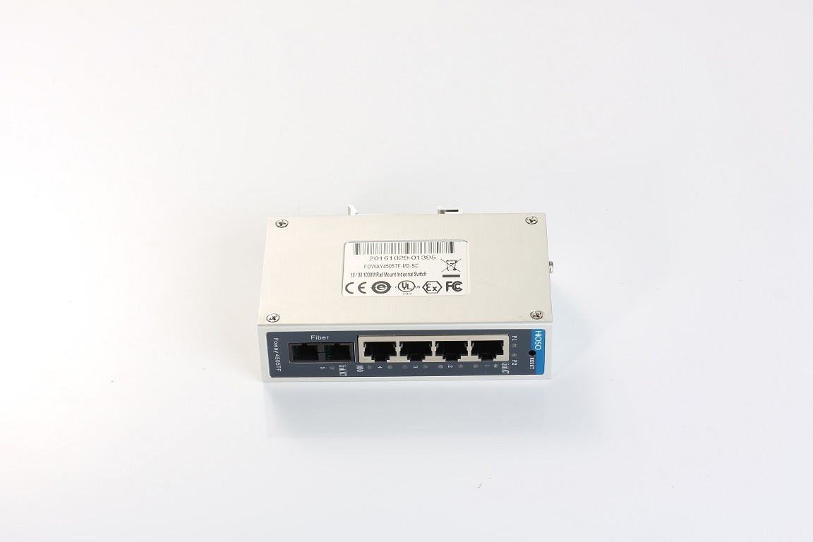 5 10/100M RJ45 Din Mount POE Switch With CCC Certification
