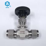 PTFE High Pressure Needle Valve EN3.1 6000psi Stainless Steel