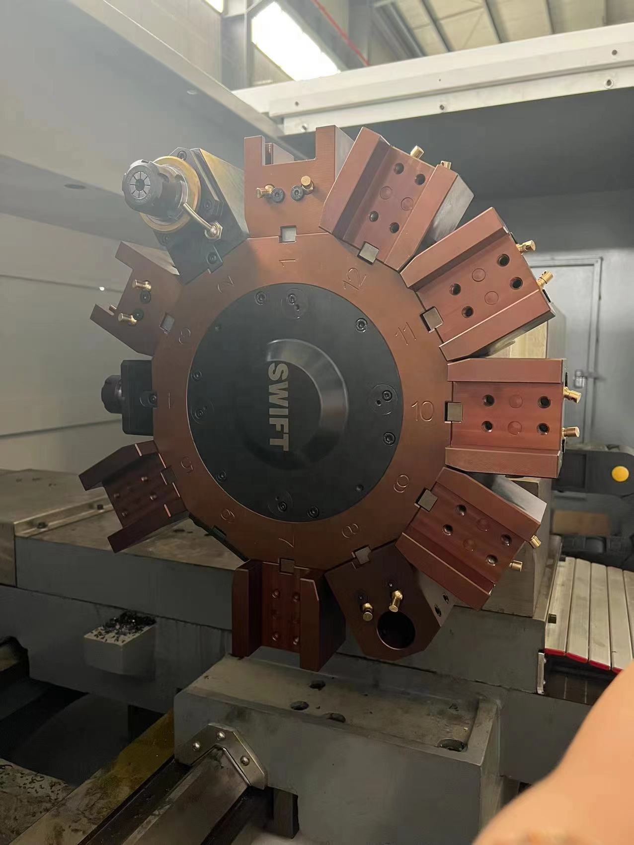 3 Jaw Manual Chuck TCK56 750mm Bench Mini small Horizontal Lathe Machine GSK CNC Control