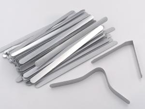 China Aluminium Metal Stamping Parts 0.5mm Aluminium Nose Strip For Facemask wholesale
