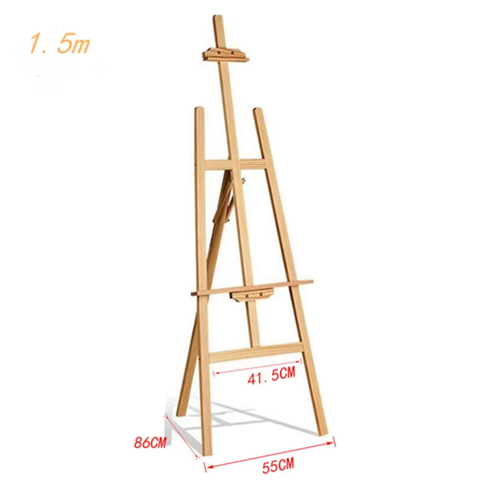 9''X16'' Adjustable Wood Tabletop Easel For Painting , Wooden Easel Stand Foldable