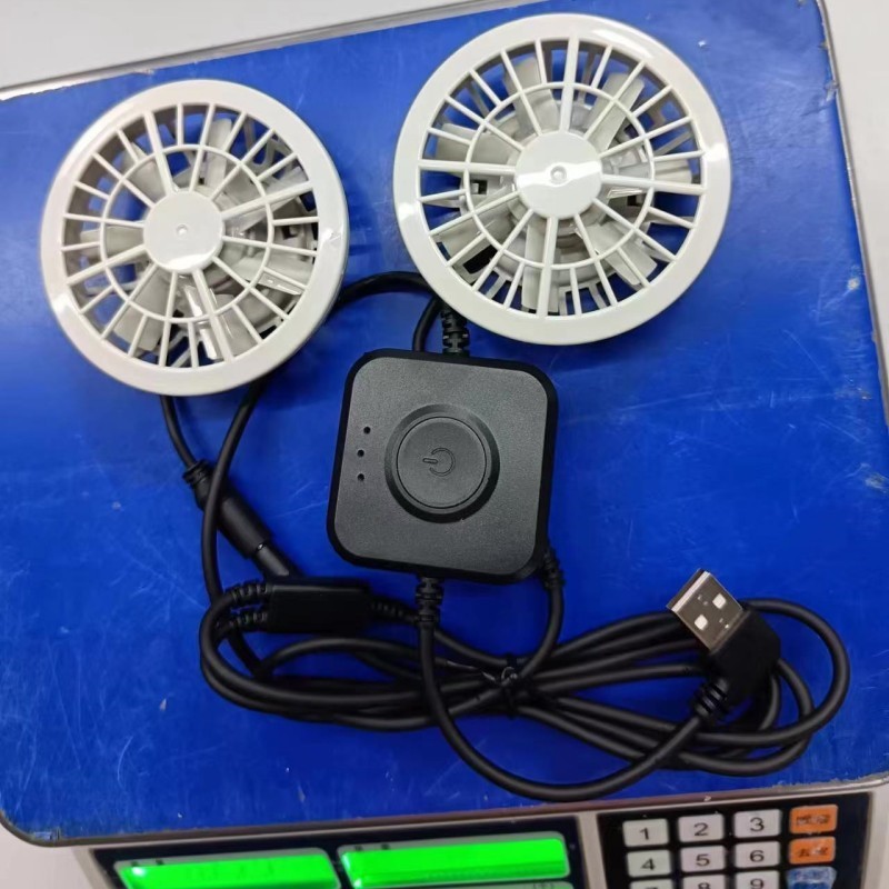 Japanese Brushless Motor Air Conditioning Vest Fan Small Two Fans In One Lightweight