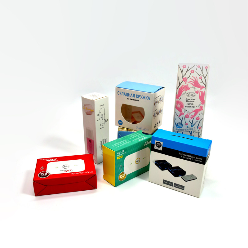 Custom Empty Packing Boxes with logo White Carton Box All Kinds Of Product Display Boxes