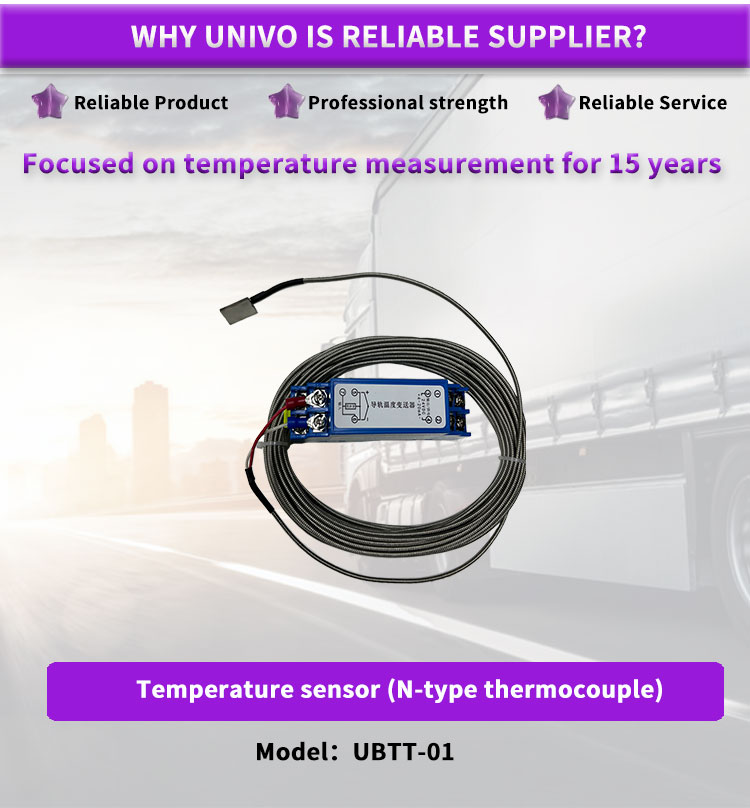 High- UBTT-01Y UNIVO Temperature Sensor for 0-500C Measurement and 24VDC Power Supply