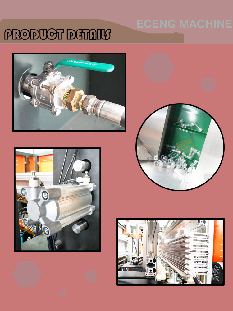 PC PVC Plastic Bottle Automatic PET Blowing Machine 27kw 9kg/Cm2
