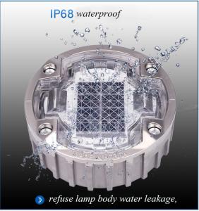 China 123*50 Mm Solar LED Road Studs With Aluminum Alloy And Visibility Distance Up To 500m wholesale