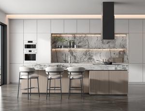 China High Glossy Lacquer Finished Small Modular Kitchen Designs Kitchen Cabinet wholesale