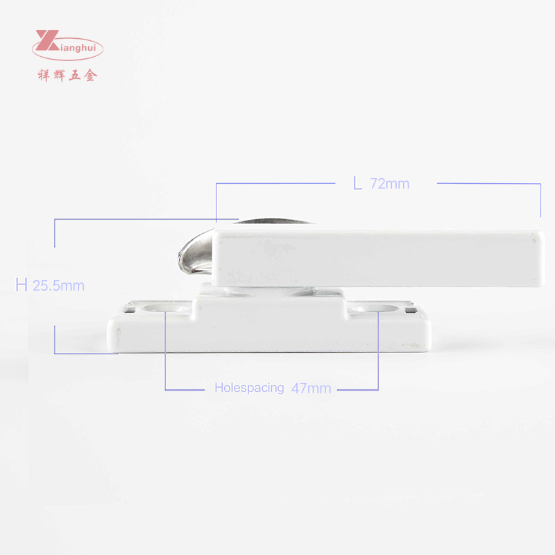 Rust-Resistant Aluminum Zinc Safety Crescent Window Sash Lock for Sliding Door Window