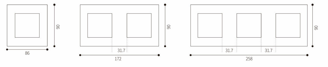 Amertop High quality Brass Electrical Wall Sockets And Switches For Washroom And Bedroom