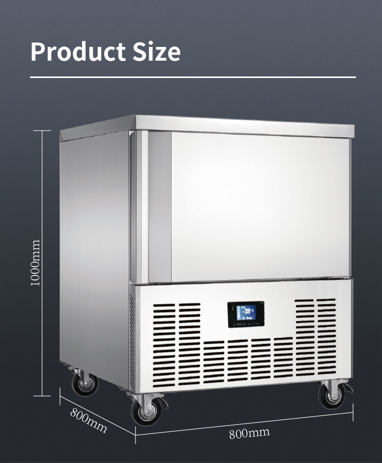 Stainless Steel Blast Freezer Chiller Rapidly Freezing Commercial Food Blast Chiller