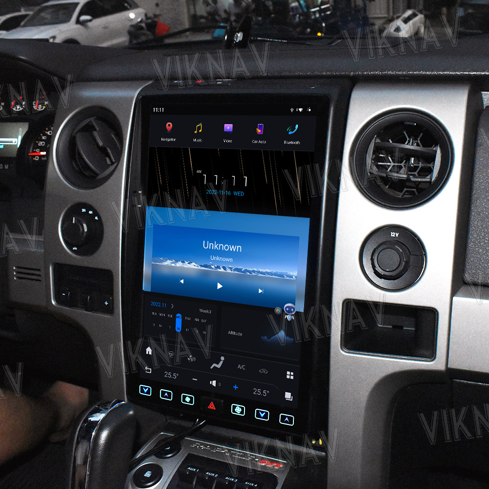 Viknav Car Radio For Ford F150 (2009-2012) 14.4 inch Wireless CarPlay Touch Screen Stereo Head Unit