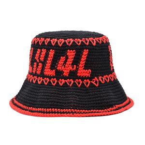 China Hand woven Bucket hat leisure summer sun shading beach straw hat wholesale