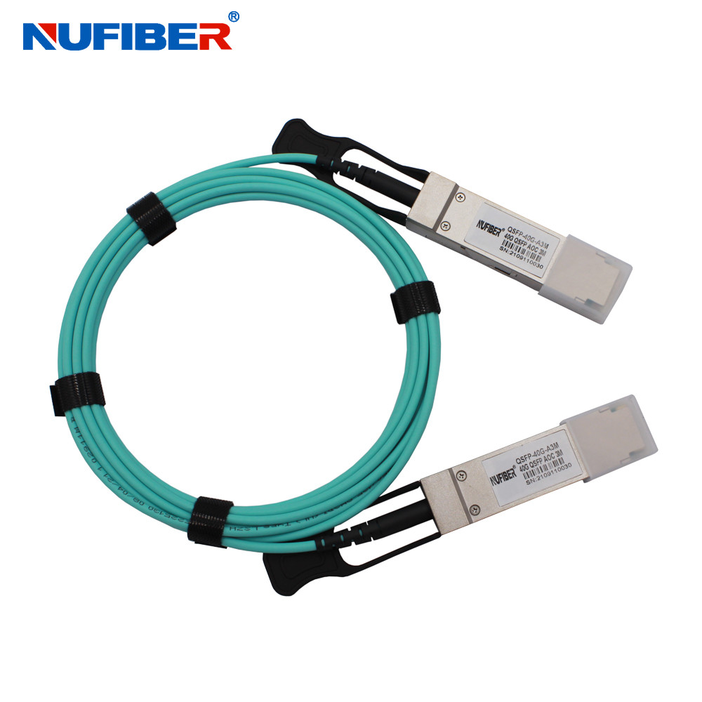 Active Optical Fiber QSFP+ AOC Cable 40Gbps Transceiver Module 5M