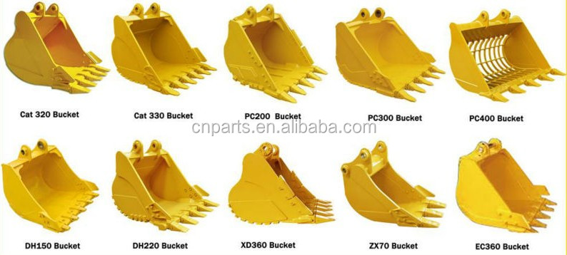 20 Tonne Excavator Standard/ Heavy Duty/ Rock V Bucket for Gray or Black Excavator