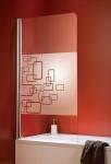 No Frame Glass Shower Doors , Tub Door Glass Thermal Stability