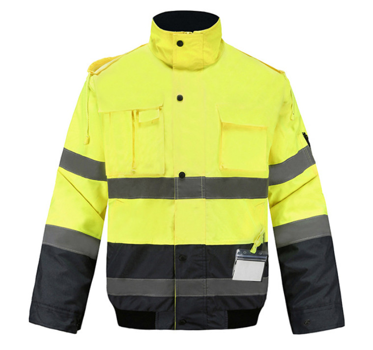Reflective PPE Safety Wear Waterproof Jacket High Visibility Traffic Warning Safety Work Clothes Can Be Customized Logo
