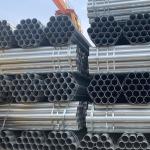 Hot Dip Steel Hollow Pipe 0.8-12.75mm Welded Polished Galvanized Steel Round