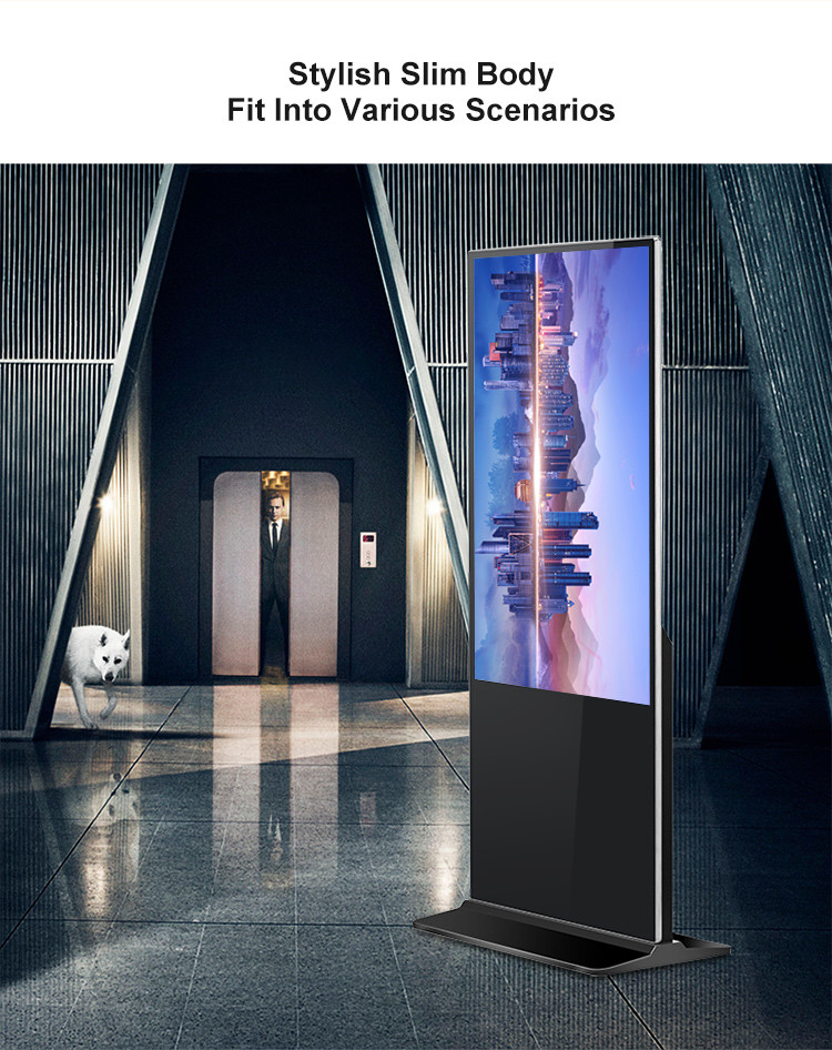 55 Inch Lcd Infared Interactive Flat Panel Self Service Kiosk Wide Vision