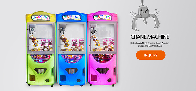 110w Electronic Arcade Claw Machine , Toy Scissors Candy Grabber Claw Machine