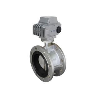China ASME B16.1 Double Flange PN16 Double Eccentric Motorized Butterfly Valve wholesale