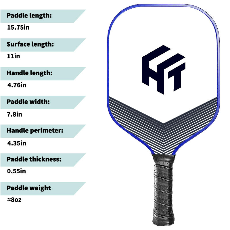 Professional Pickleball Paddle with High Rebound PP Honeycomb Core and Custom Pattern