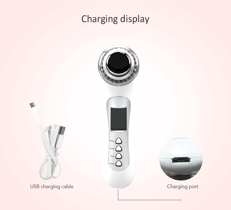 Skincare Home Use Ultrasonic Facial Beauty Massager Radio Frequency