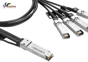 China 40G 26AWG 5m SFP+ Breakout Cable QSFP-4SFP10G-CU5M For Huawei 02310MUM wholesale