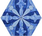 Chinese Style Hexagon Wall Tiles , Anti Dirty Porcelain Hexagon Tile