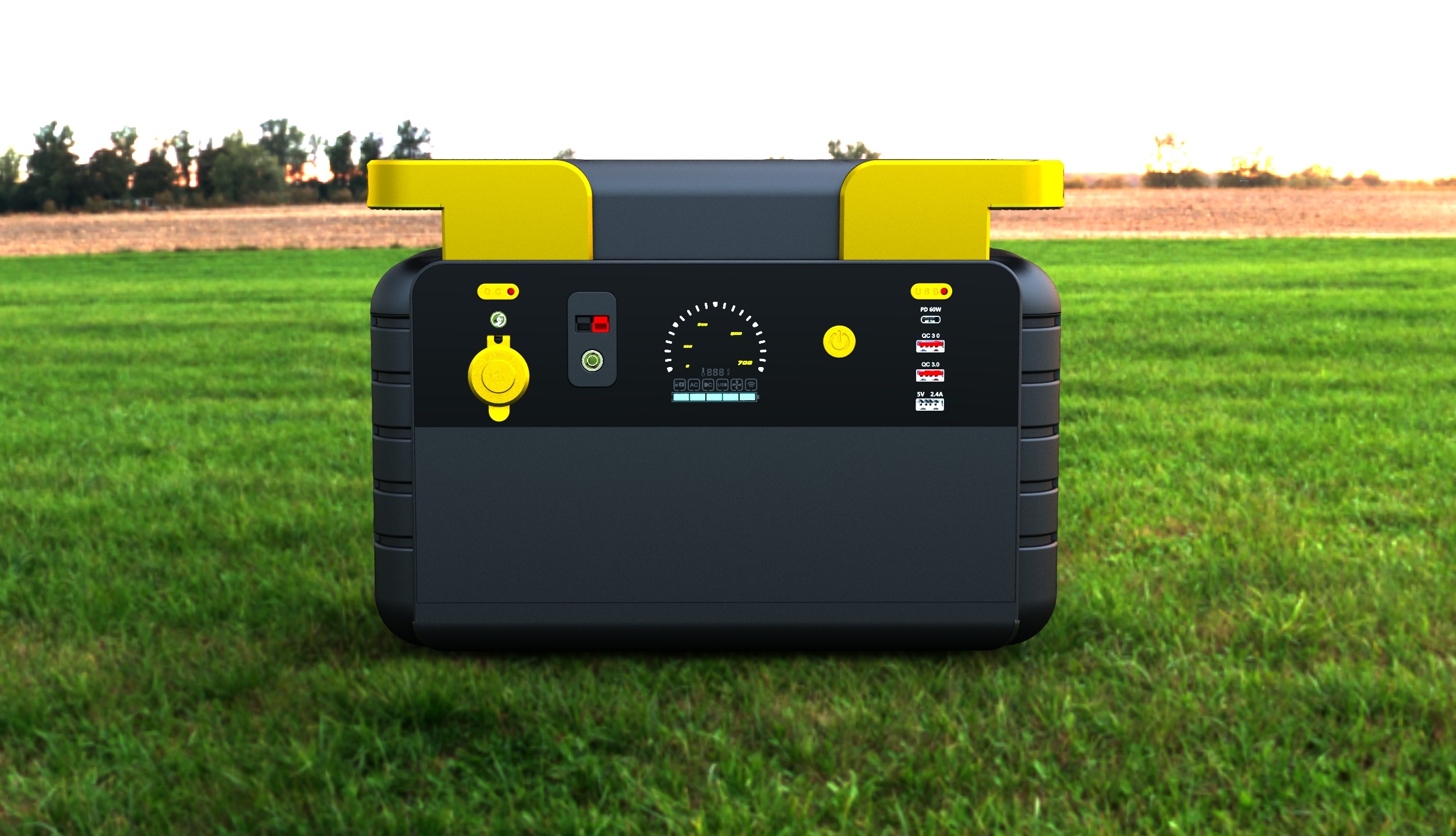 220V 2000W Portable Power Station Generator Fast Charging Camping LED