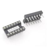 60VAC DIP SINGLE 2.54mm Pitch PBT Integrated IC Socket